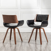 Wayfair faux leather online dining chairs